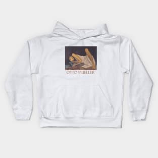 Liegende (1914) by Otto Mueller Kids Hoodie